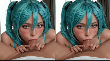 Miku Cosplay Vr Yang Menggoda, Hasil Generasi Ai 3d Yang Bikin Napsu