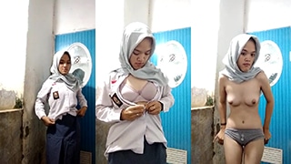 Gadis Sma Berhijab Telanjang Sepulang Sekolah