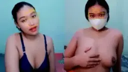Nabila Abg 19 Tahun Meremas Payudaranya Dengan Malu-malu
