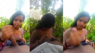 Gadis India Selatan Menggocok Kontol Dan Ngentot Mulut Di Tengah Hutan