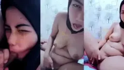 Masturbasi Dengan Jilbab Hitam Meski Sudah Bersuami