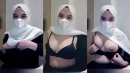 Hijab Putih Menggoda Yang Bikin Geli