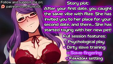 Rize Dari Tokyo Ghoul Melatih Anjing Nakalnya Dengan Jari Yang Menggoda