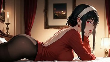 Yor Forger Jadi Jalang Di Ranjang, Cosplay Hentai Ai Yang Bikin Nafsu.