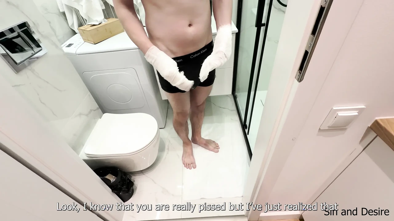 Kind Stepmother Helps Her Stepson With Broken Arms … To Cum …