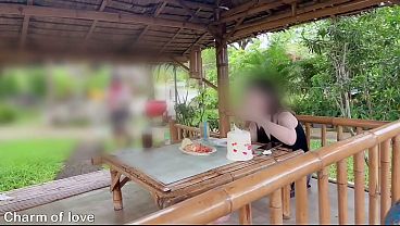 Di Luar Bareng Orang Asing, Thai, Bikin Basah.