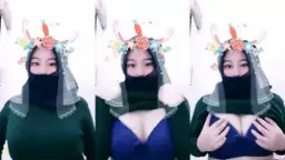 Ukhti Fira Pake Hijab Ijo, Baju Ketat Ngepas Bikin Gregetan.