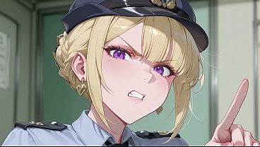 Petugas Polisi Meriksa Barang Bukti Super Besar, Evelyn Chevalier Pamer Tubuh Seksi Ala Hentai